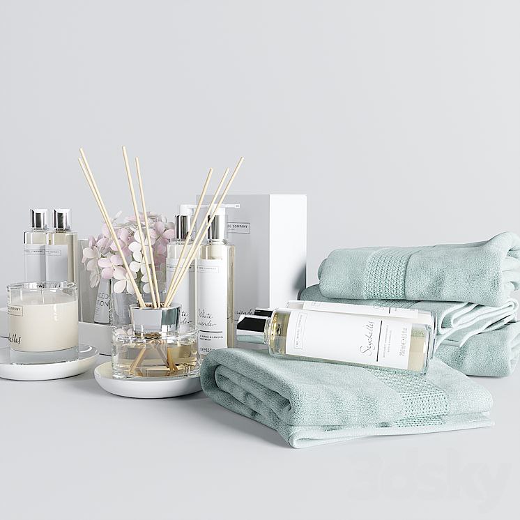 The white company bath set