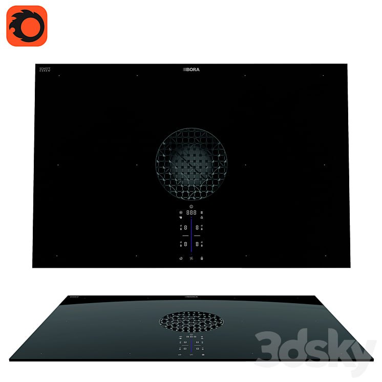 BORA X Pure cooktop with integrated cooker hood