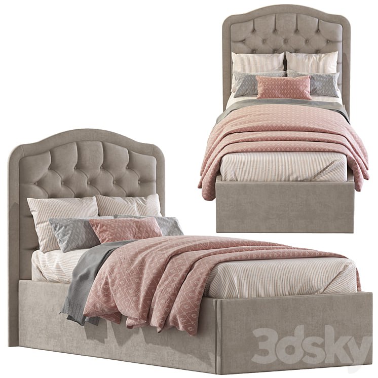 Bed with soft headboard 2 ’s