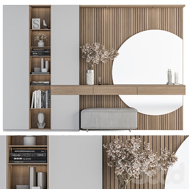 Hallway 23 - White and Wood Set