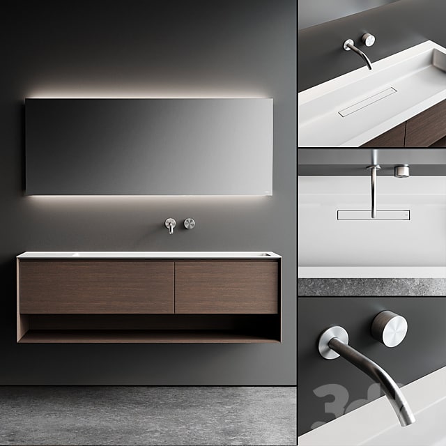 Falper Shape Evo Vanity Unit Set 1