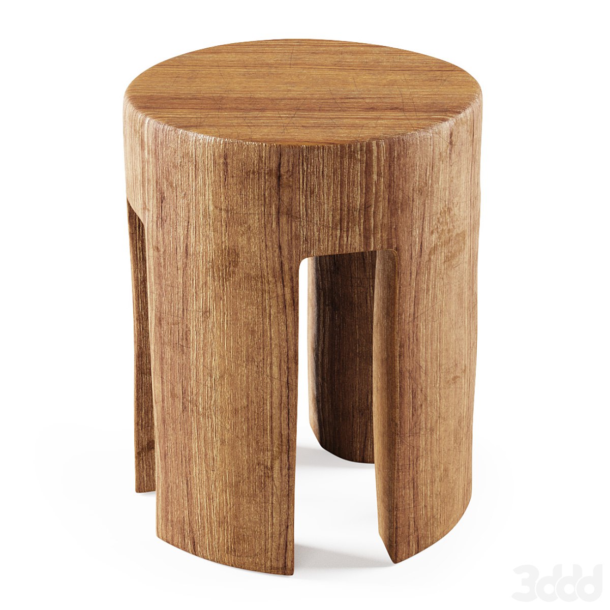 Wooden stool By Pols Potten