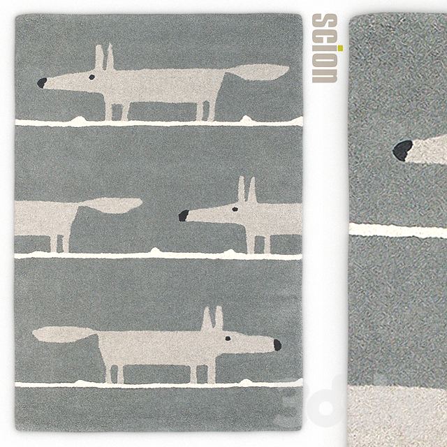 Carpet Scion Mr Fox Silver Rug
