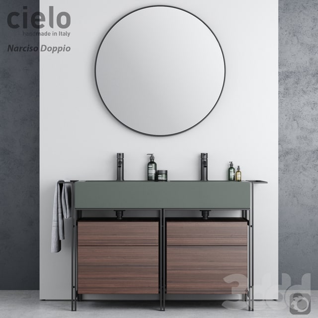 Cielo Narciso Double Ceramic Washbasin