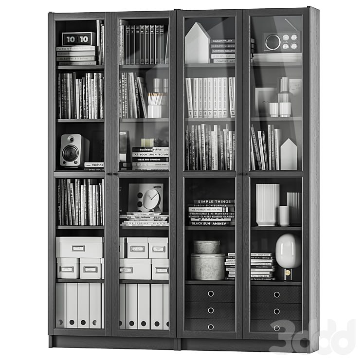 IKEA BILLY / OXBERG OXBERG Bookcase