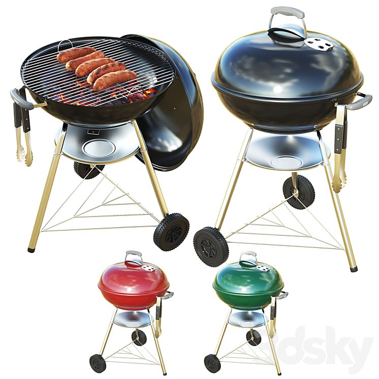 Portable Kettle BBQ Grill -b-q