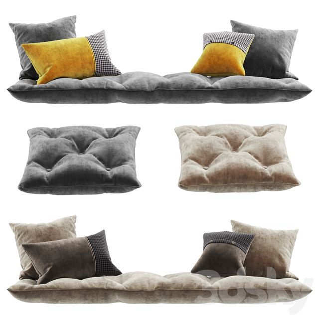 Seat pillow set 6