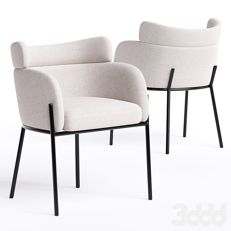 polsterstuhl sandbeige schwarzes