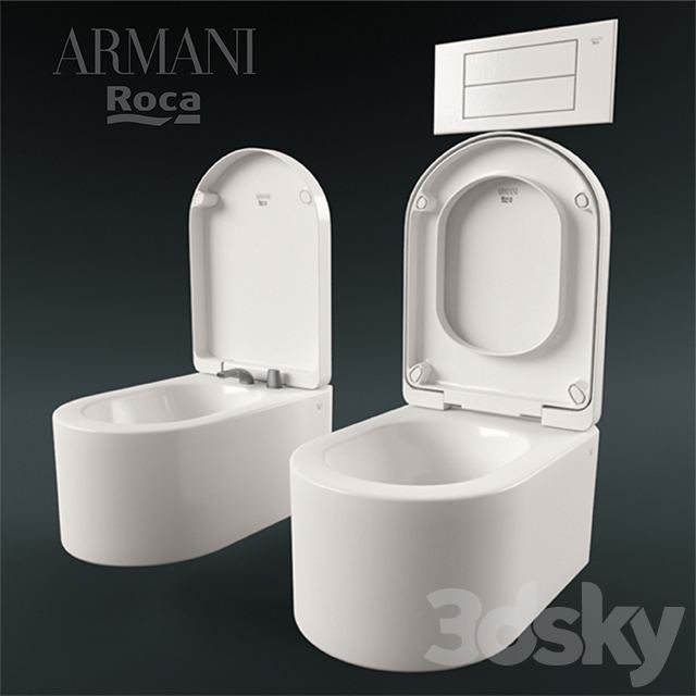 Armani Roca bidets and toilets