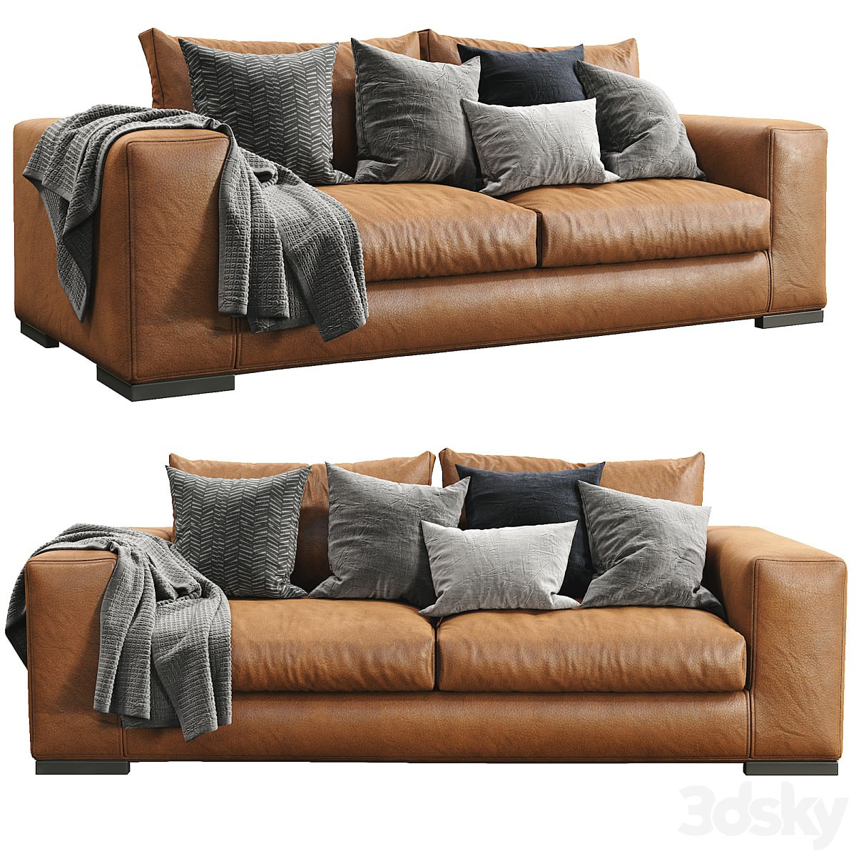 Sofa Leather ESPACE By Ferlea