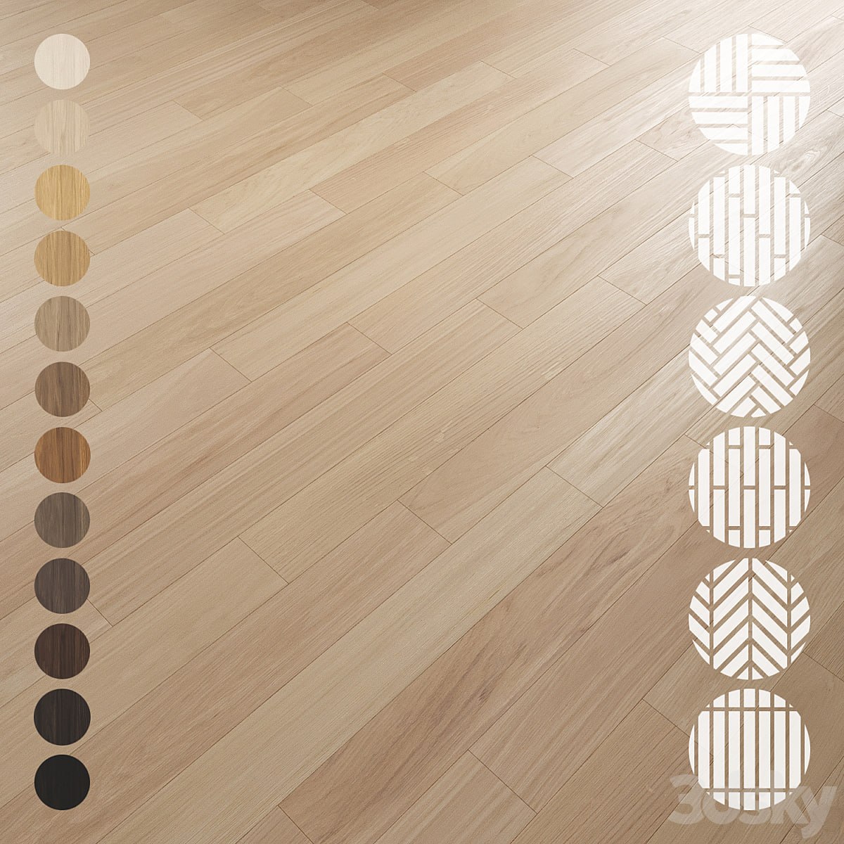 Oak Flooring Set 001