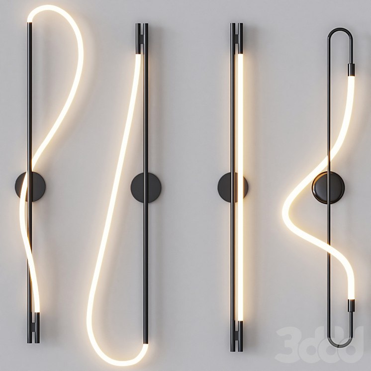 Luke Lamp Co - Wall Sconce Black Set