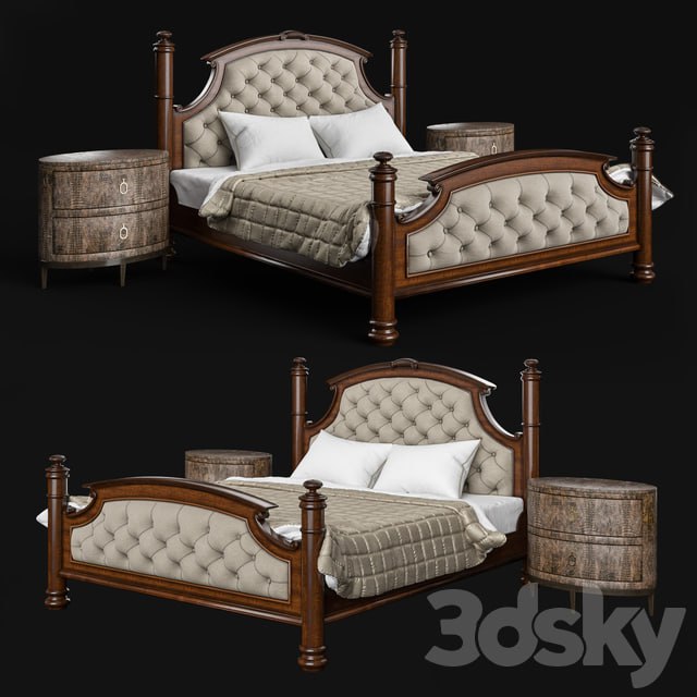 Drexel Heritage Rainier Upholstered Bed