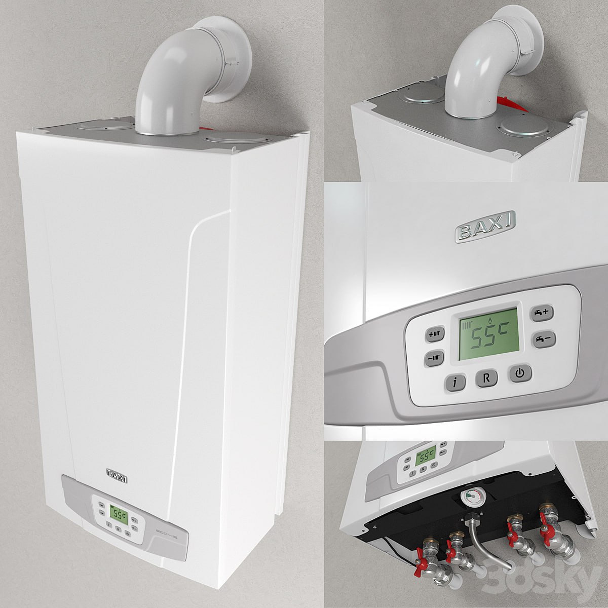 Slavik Gas heating boiler wall Baxi Eco 4S