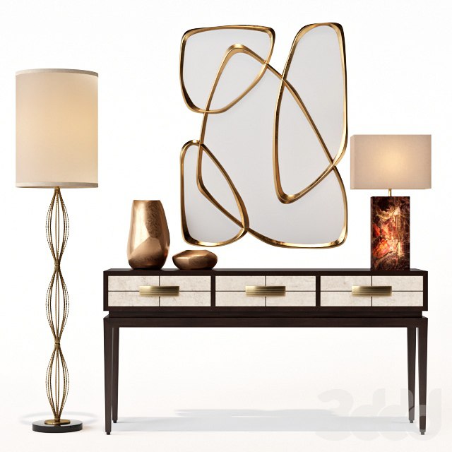 Allegro Three-Drawer Console Table -drawer