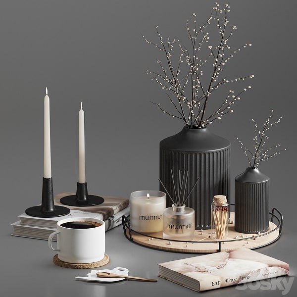 Alexandra Decorative set 01 With Murmur candle and diffuser