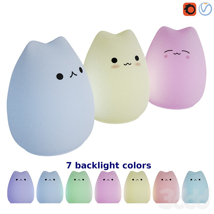 [katbekash](https://t.me/katbekash) Cute Cat LED Night Lamp