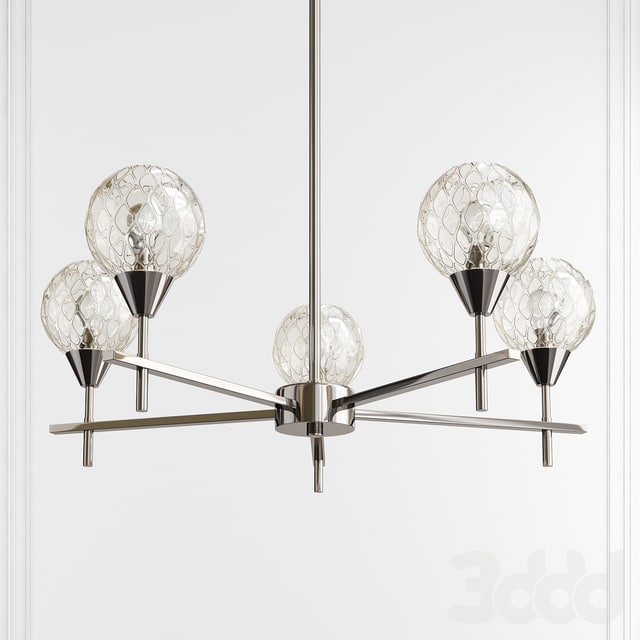 [Allexey_Fedosennko](https://t.me/Allexey_Fedosennko) Kersey Polished Chrome 5 Light Chandelier by Elk Lighting