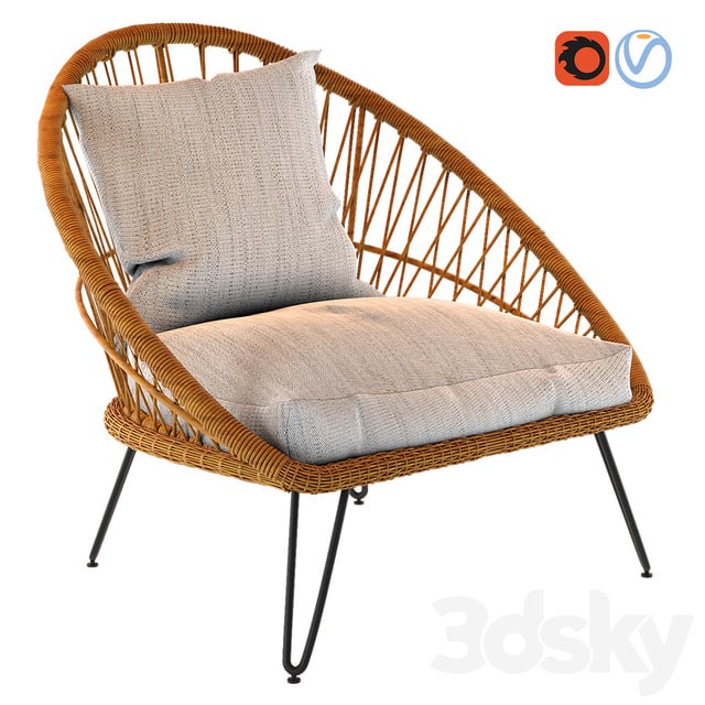 [Tehmurasp](https://t.me/Tehmurasp) Ppineapple Resin Wicker Garden Armchair