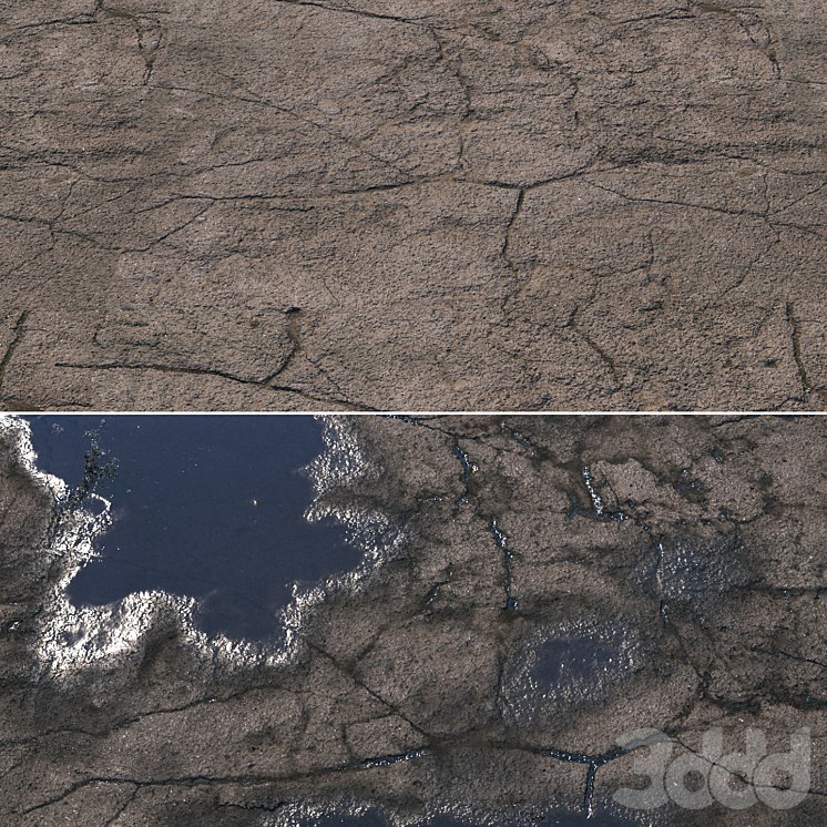 Evg Wet asphalt material 05 4k seamless PBR