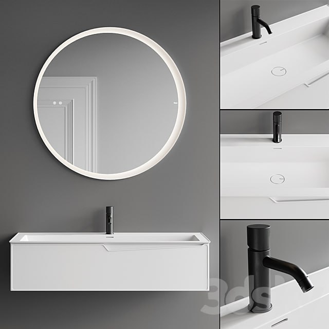 QQ boy Fiora Frame Vanity Unit Set 1