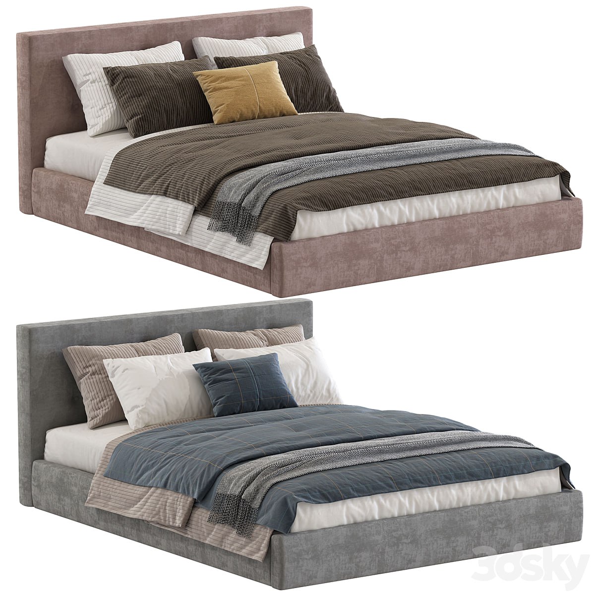 Lera Bed Cushy Upholstered Platfrom Bed