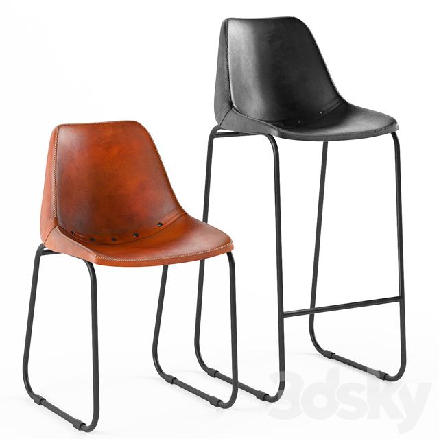 Loft Design chairs 007 and 014 model ,