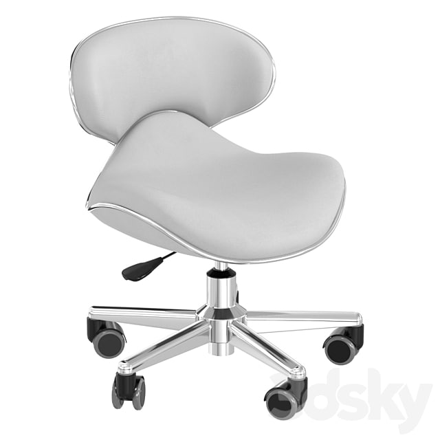 Salon Smart Ergonomic Pedicure Stool Gray