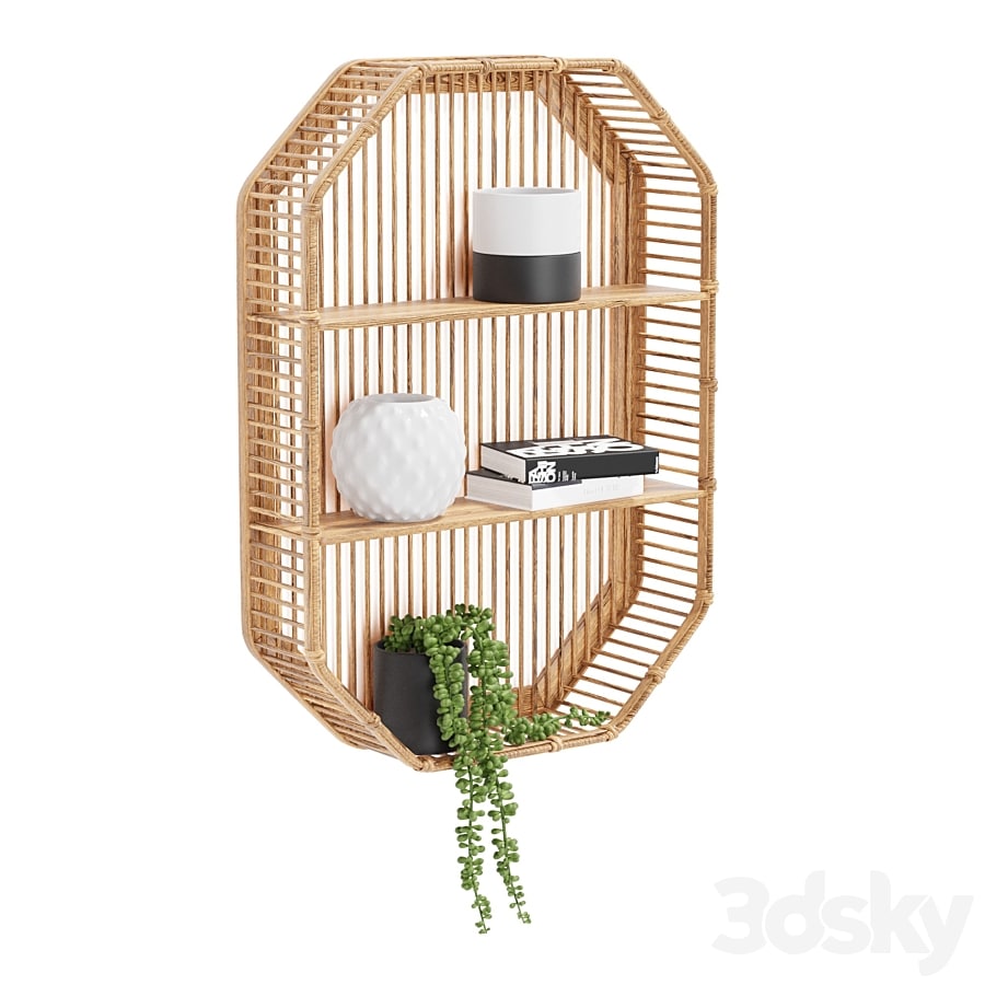 Bamboo Shelf Unit