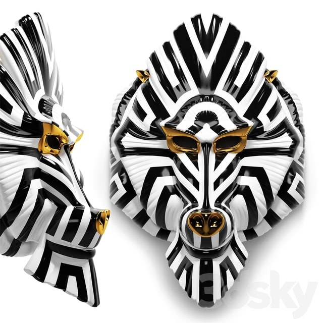 Lladro mandrill mask