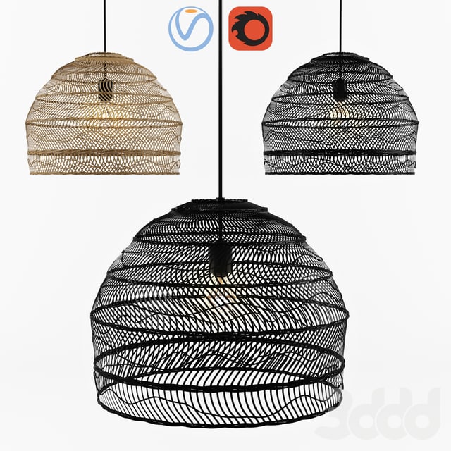 Wicker Hanging Lamp - HK living