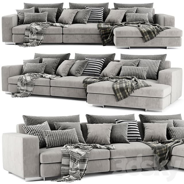 Molteni & C Turner Chaise Longue Sofa