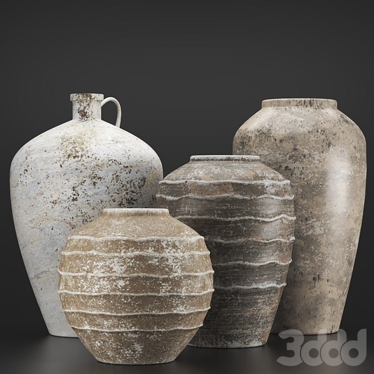 Rustic concrete vase vol3