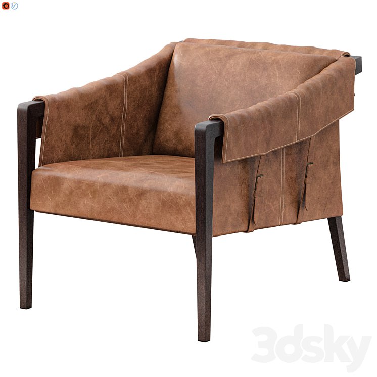 BAUER TOP-GRAIN LEATHER CHAIR (WARM TAUPE DAKOTA)
