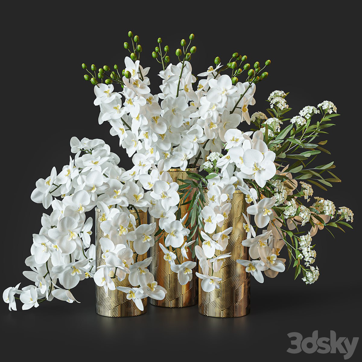 Flower Set 033 Orchids