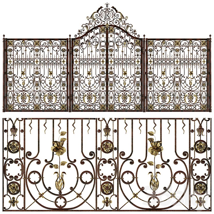 Forged gates and fences