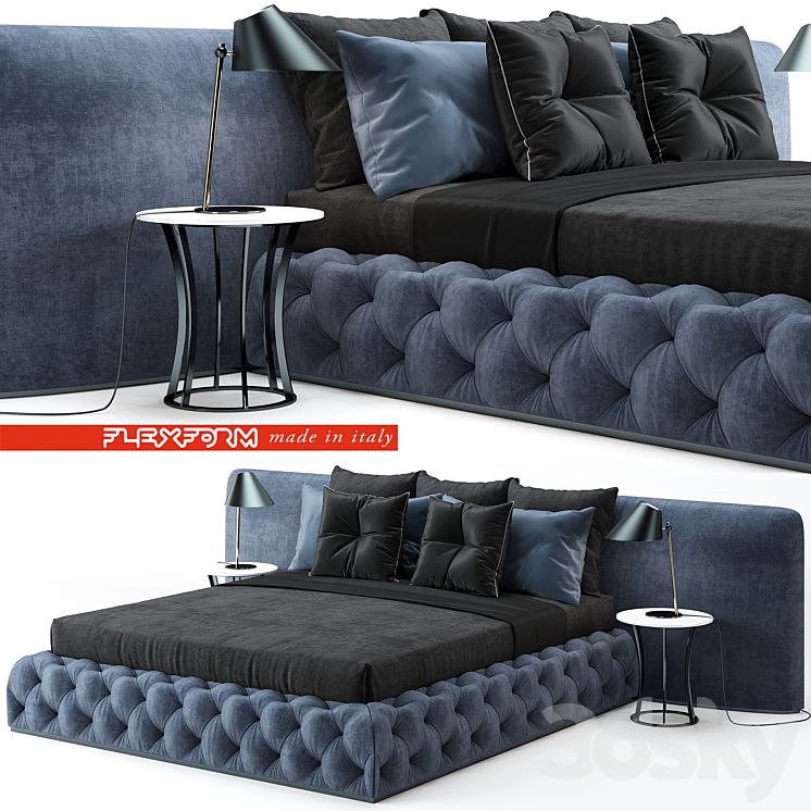 Flexform Mood Leonardo Bed.