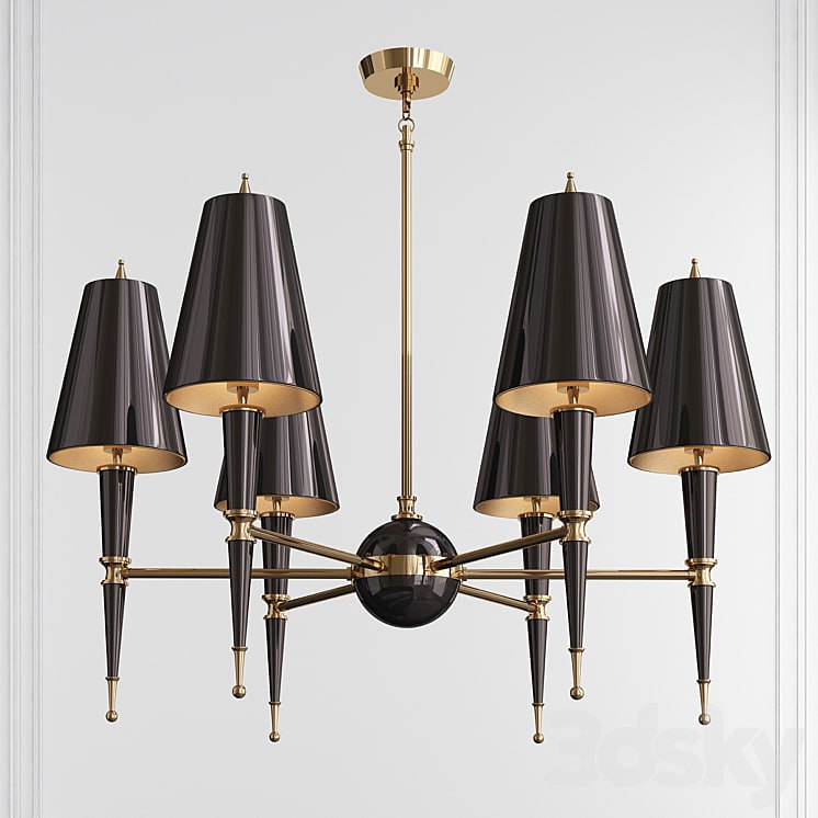 VERSAILLES CHANDELIER WITH PAINTED SHADE