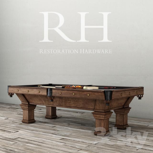 RH / BRUNSWICK VINTAGE 1906 BILLIARDS TABLE
