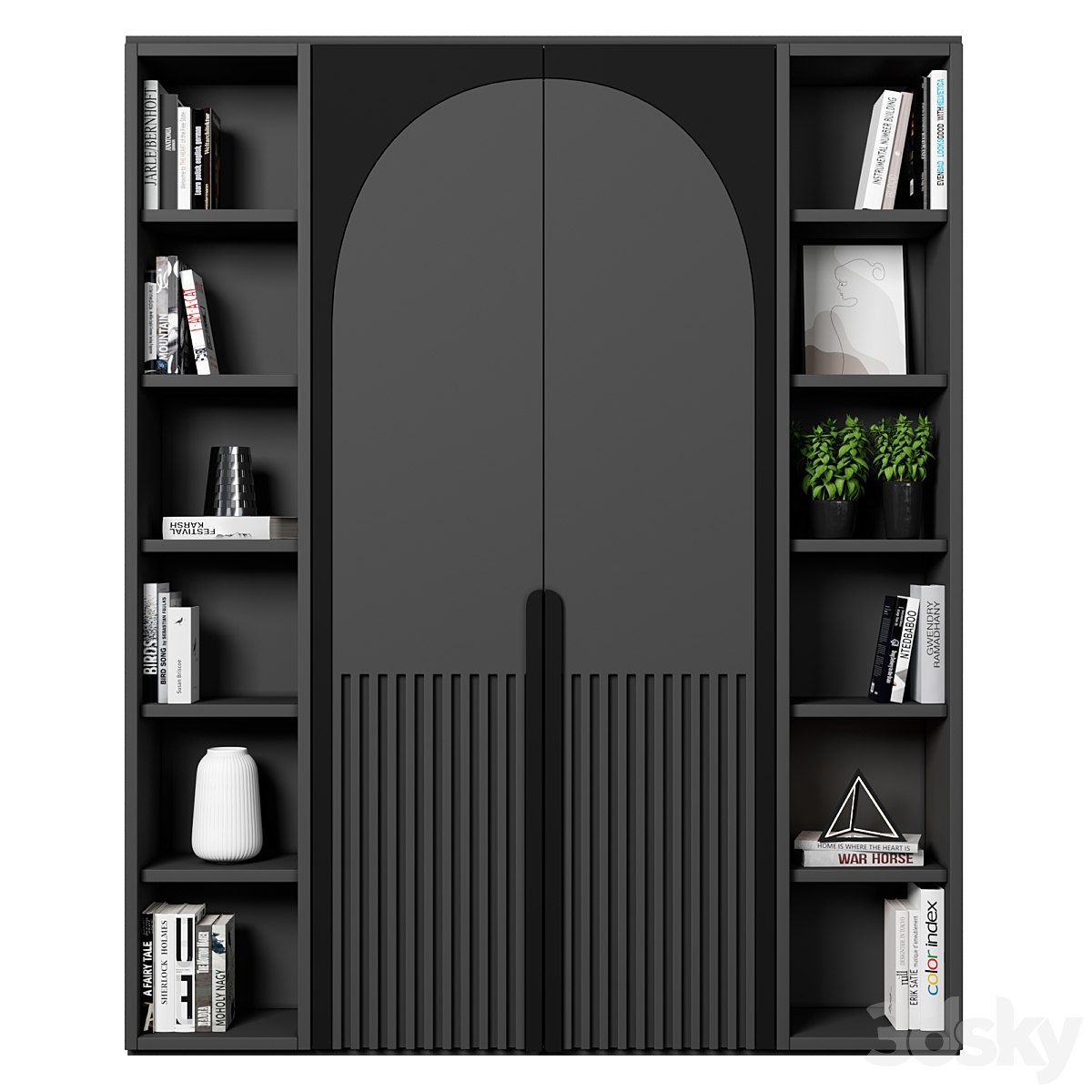 Cabinet with shelves 17