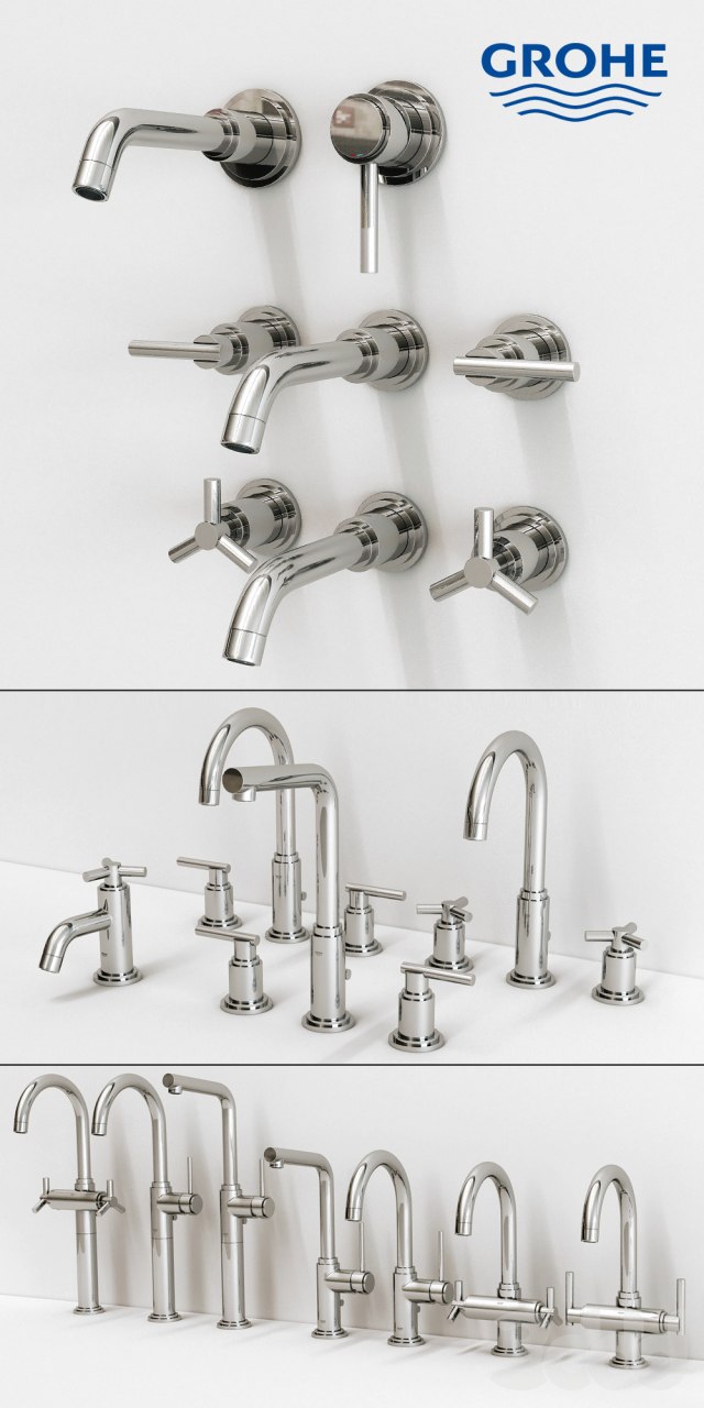 Collection of faucets Grohe Atrio