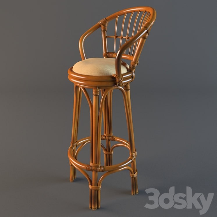 bar stool rattan