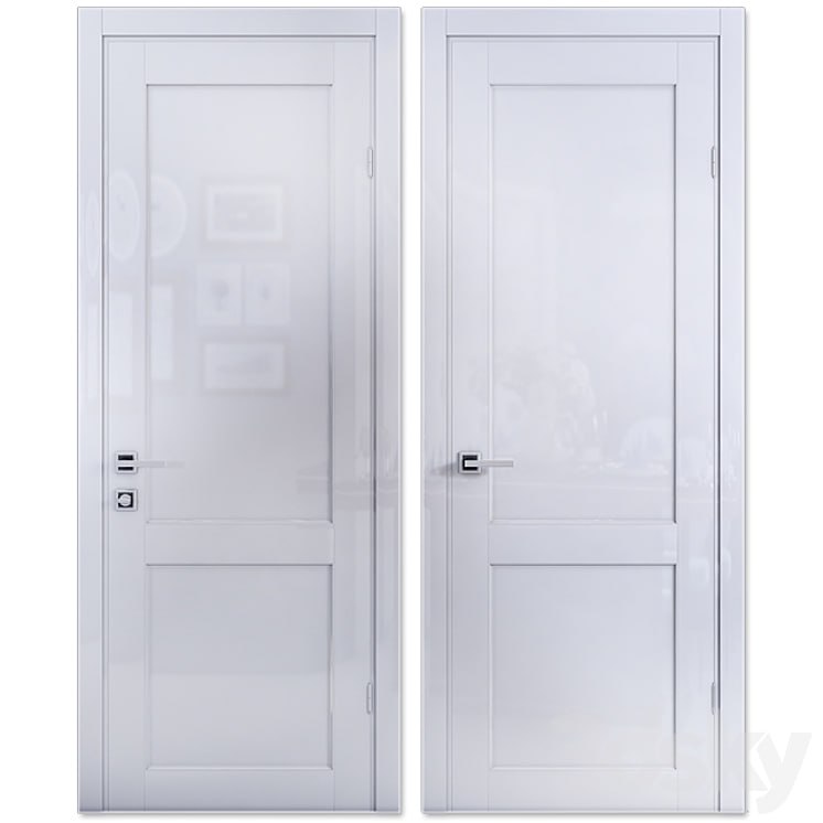Door Mezzo Porte Elegant WHITE Oolong