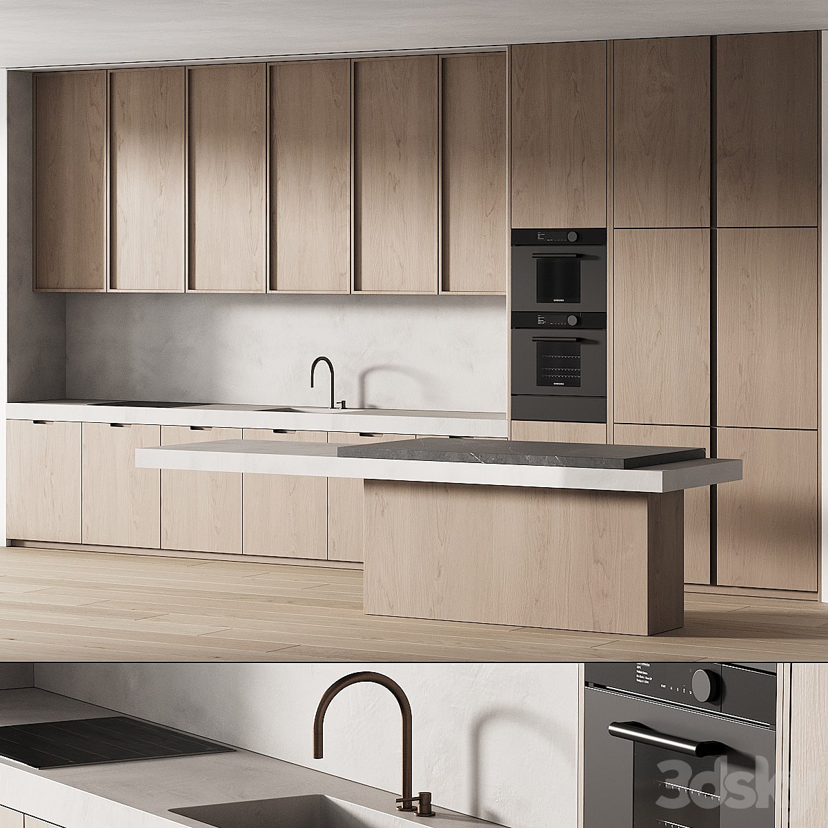 242 modern kitchen 15 minimal modern kitchen with island 06