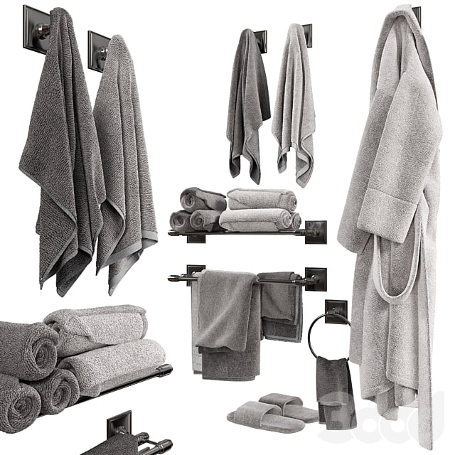 Set for bathroom and bathroom