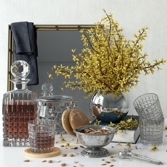 Forsythia decorative set