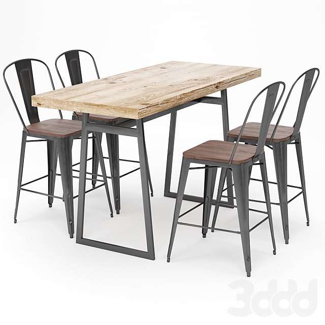 Bar Table and Stool Sets 05