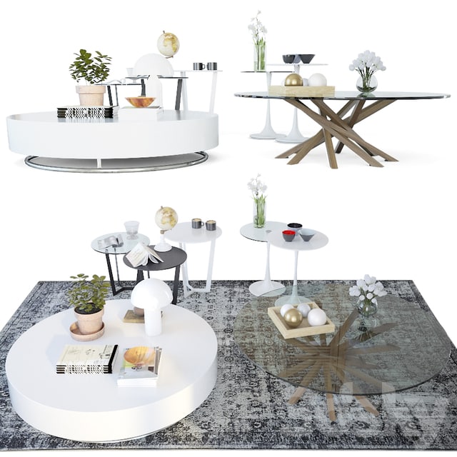 Set coffee tables Sattelan Italia 2
