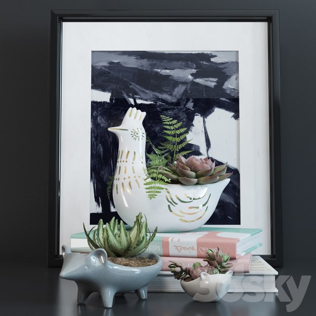 Set chicken and hedgehogs