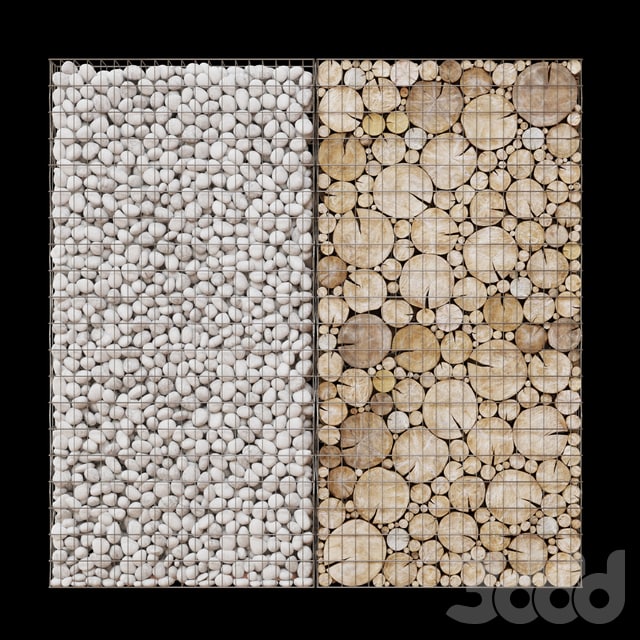 Wooden gabion , , , , , , , ,